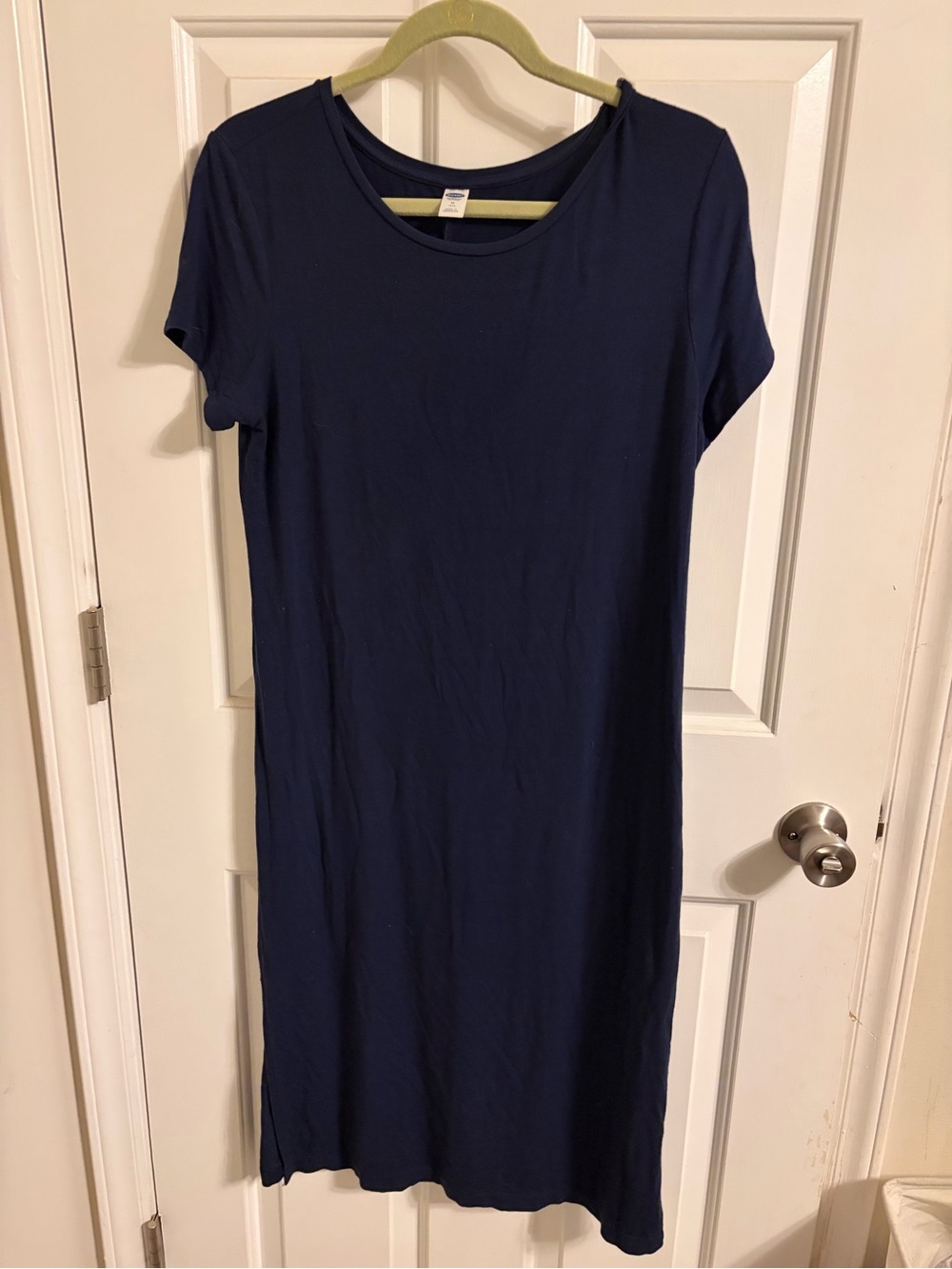 Old Navy Classic Navy Short-Sleeve Maxi Dress - Unbranded